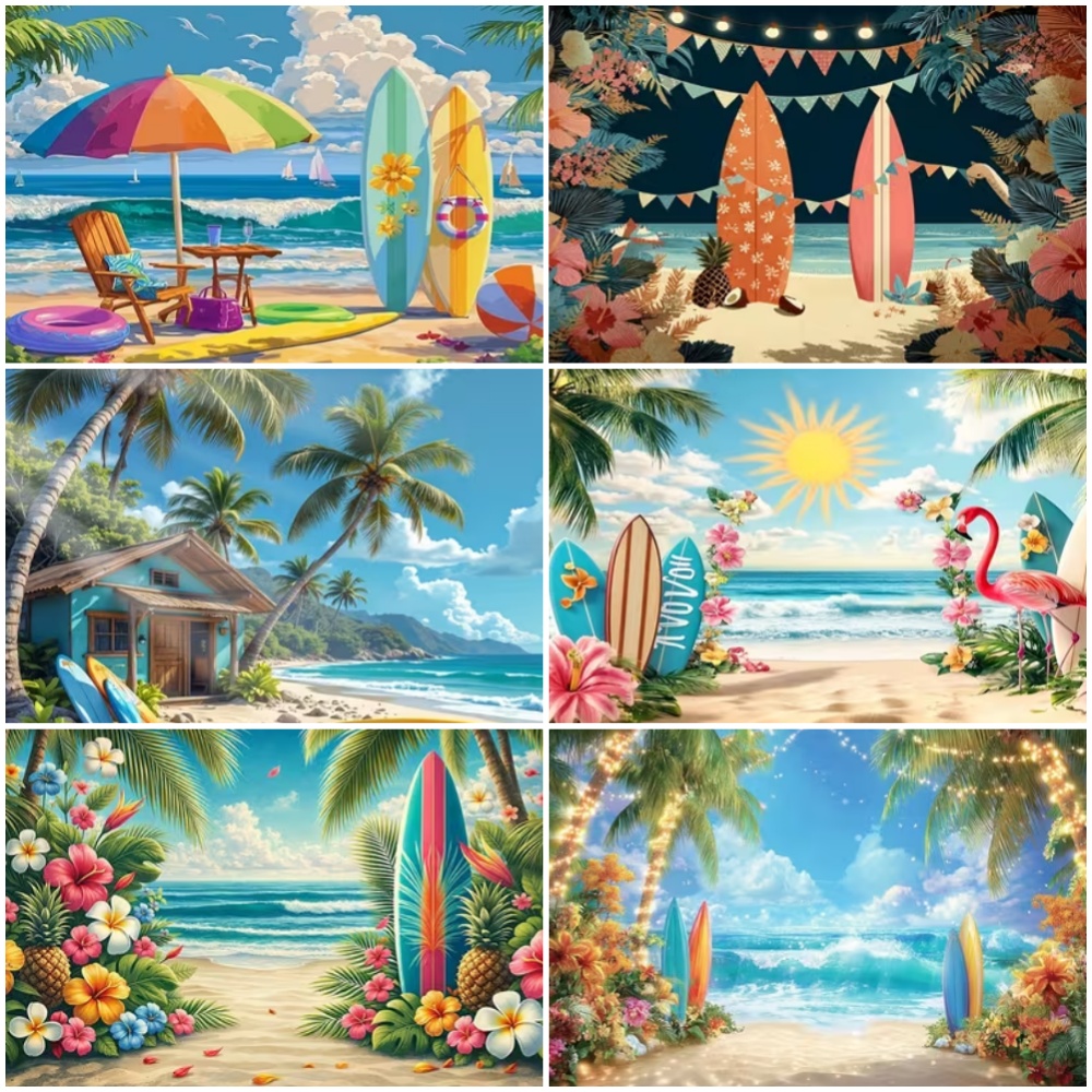 Outdoor Sport Background - Latar Belakang Tema Papan Selancar Musim