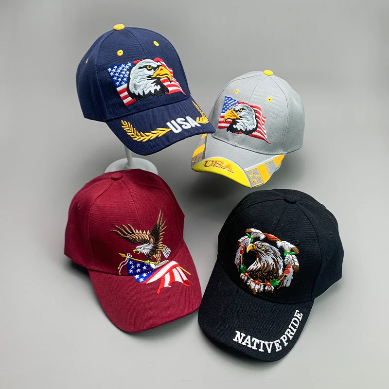 Outdoor Sport Usa - Topi Bisbol Pria dan Wanita Elang