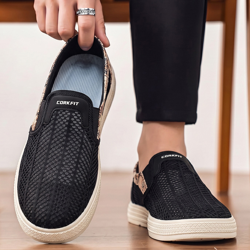 Outdoor Sports Shoes - Sandal jaring berlubang pria musim panas,