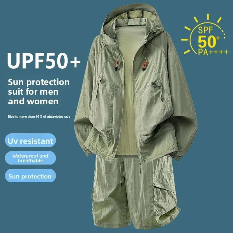 Outdoor Sport Jacket - Setelan Olahraga Kasual UPF50+ Pelindung Sinar