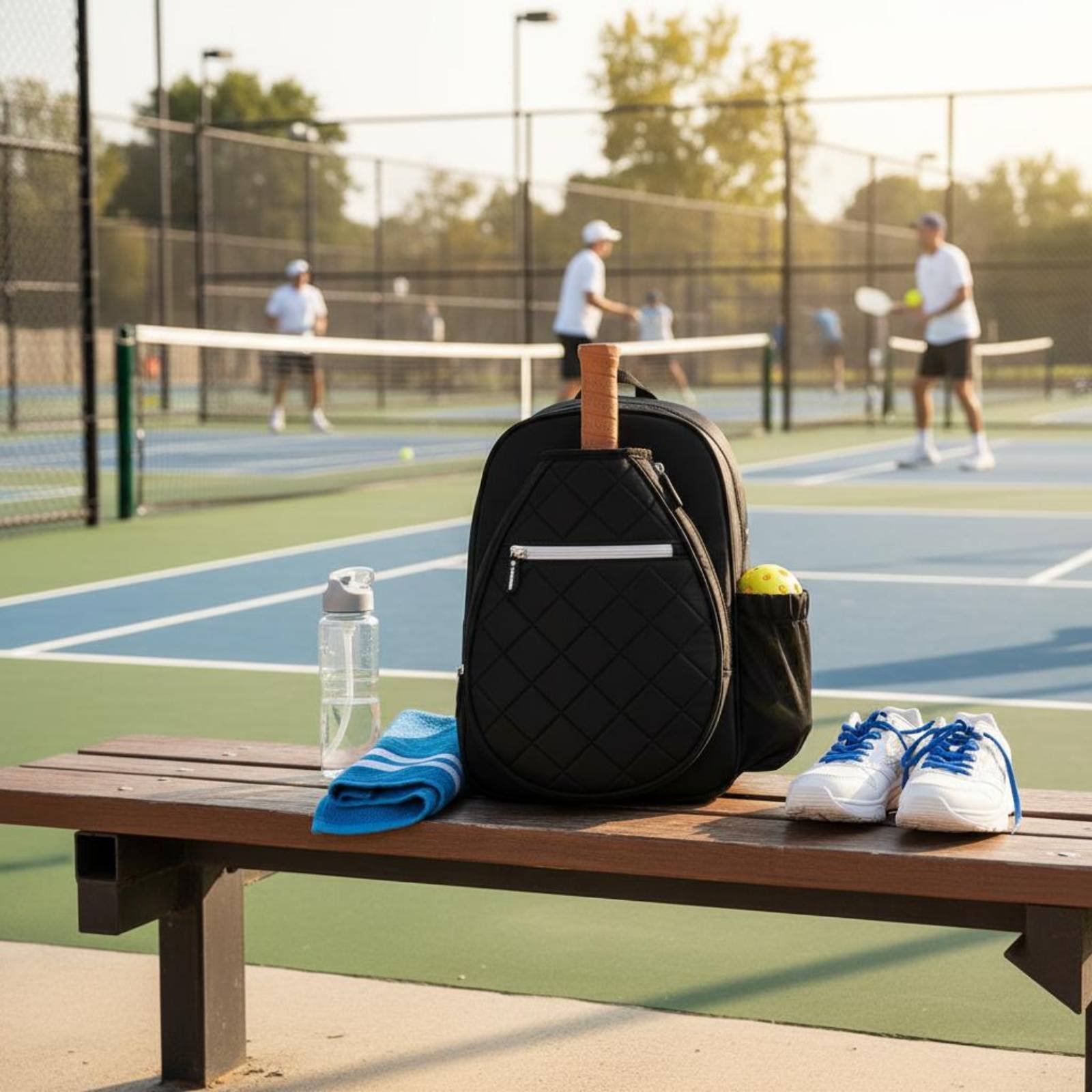 Outdoor Sports Shoes - Tas Ransel Pickleball Berlapis Ringan, Tas