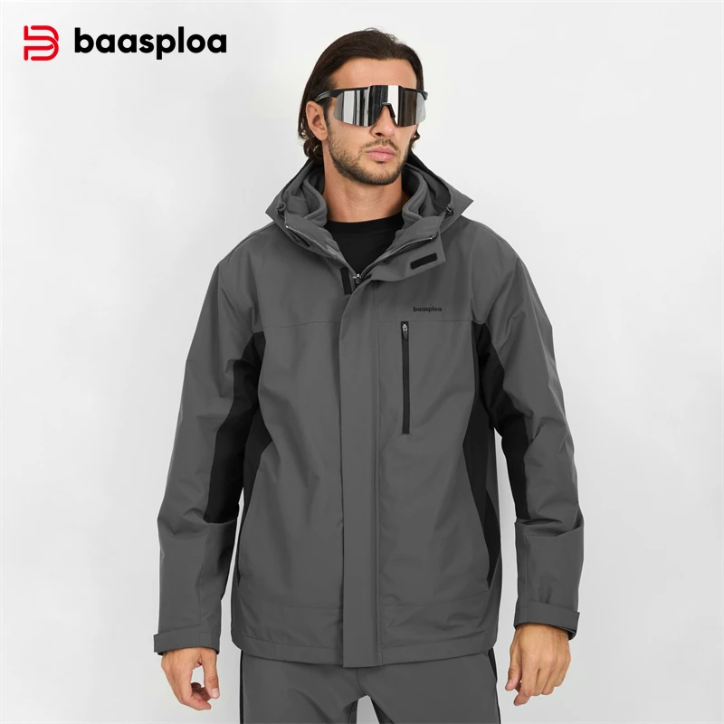 Outdoor Sport Jacket - Baasploa Jaket Pria Baru Jaket Berkerudung