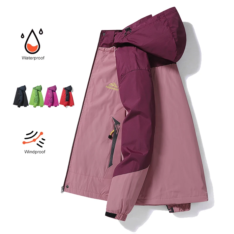 Outdoor Sport Waterproof Jacket - Jaket Trekking Musim Semi Wanita Mantel