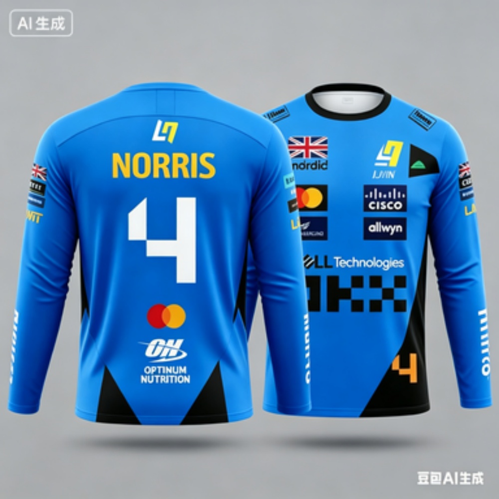 Outdoor Sportswear - Norris No.4 Racing Suit Atasan Lengan