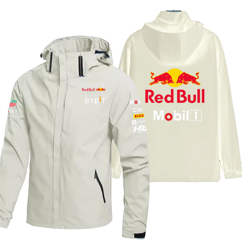 Jaket Tahan Air Pria Logo Red  - Outdoor Sport Waterproof Jacket ulasan dan harga
