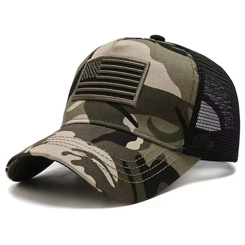 Topi Bisbol Jaring Bendera AS  - Outdoor Sport Usa ulasan dan harga