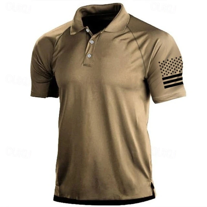 Kaos Polo Polos 3D Print Pola  - Outdoor Sport Usa ulasan dan harga