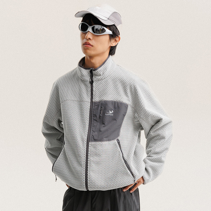 Jaket Bulu Polar Bergaris Berg - Outdoor Sport Jacket ulasan dan harga