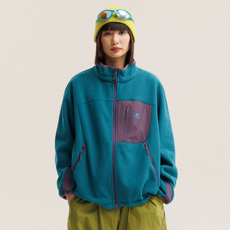 Jaket Bulu Polar Bergaris Berg - Outdoor Sport Jacket ulasan dan harga
