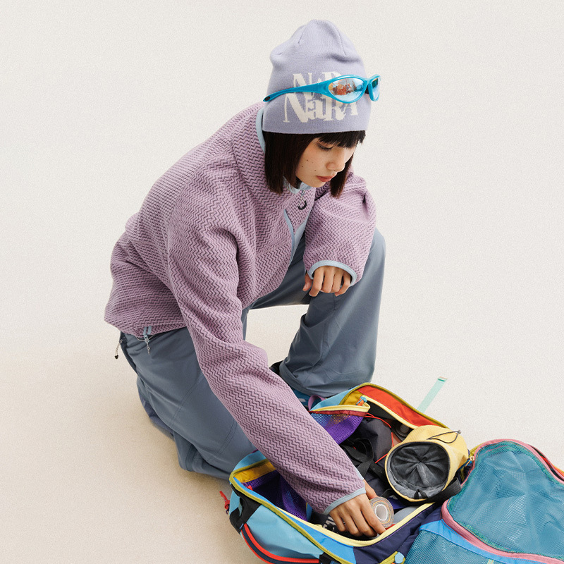 Jaket Bulu Polar Bergaris Berg - Outdoor Sport Jacket ulasan dan harga