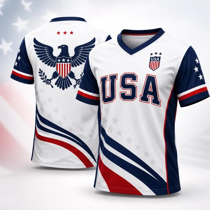 Jersey Latihan Grafis USA Eagl - Outdoor Sport Usa ulasan dan harga