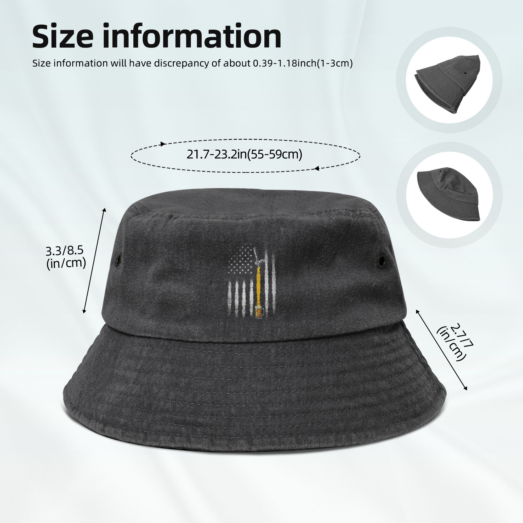 Topi Bucket Bendera USA Pria W - Outdoor Sport Usa ulasan dan harga